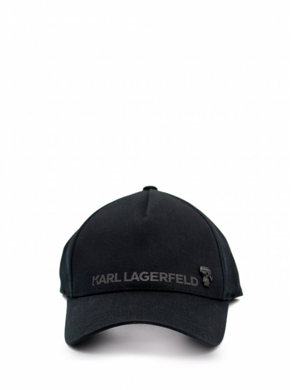 Black Basecap with Embossed Logo