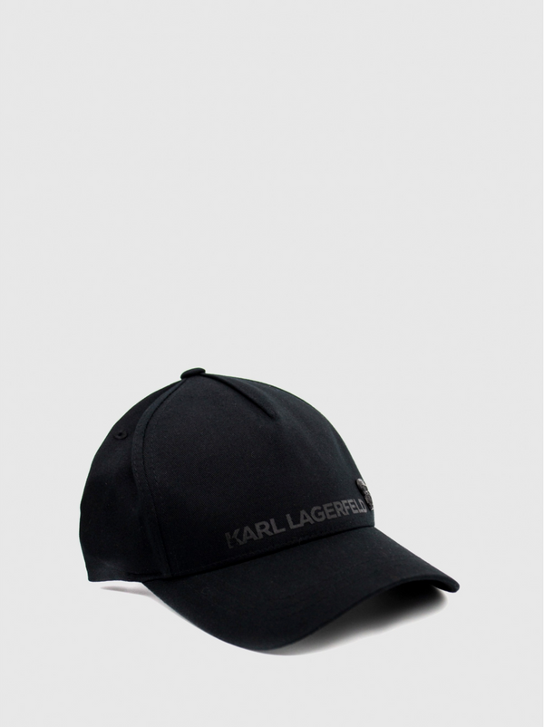 Black Basecap with Embossed Logo