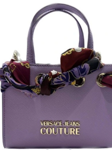 Small Couture Liliac Handbag with Printed Scarf