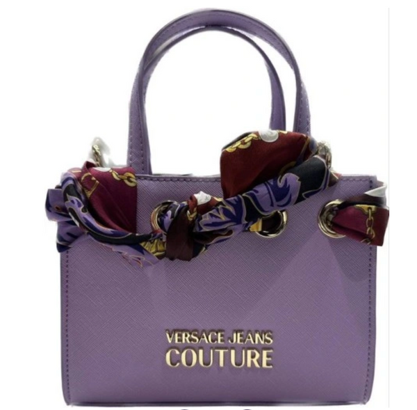 Small Couture Liliac Handbag with Printed Scarf
