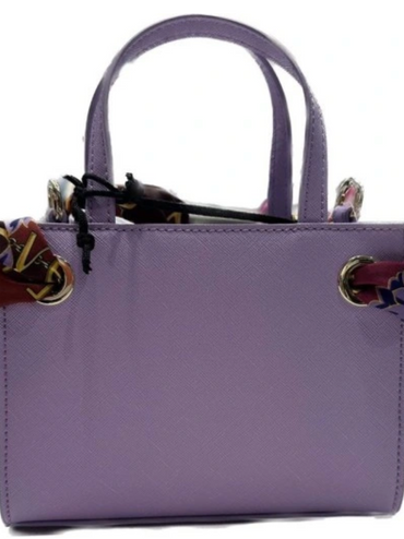 Small Couture Liliac Handbag with Printed Scarf