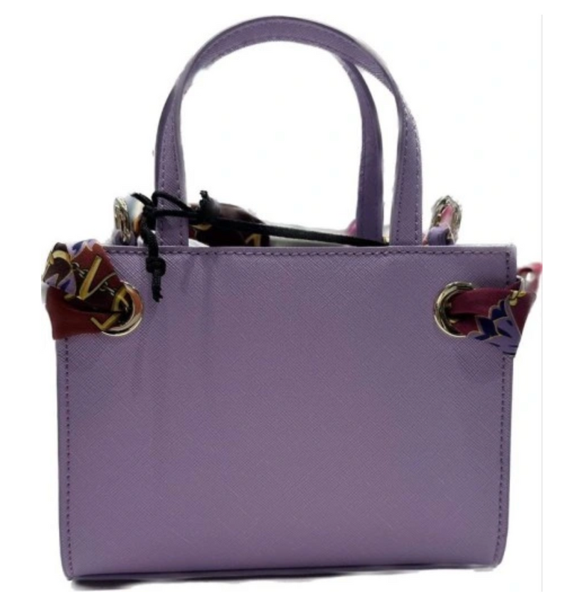 Small Couture Liliac Handbag with Printed Scarf