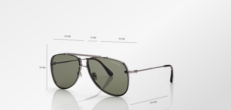 Leon Sunglasses Ruthenium/Green