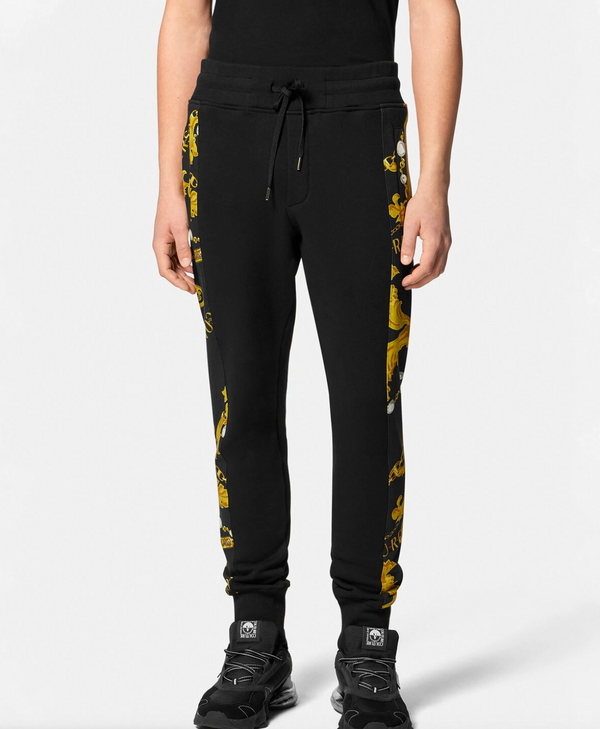 Black and Gold Baroque Sweatpants