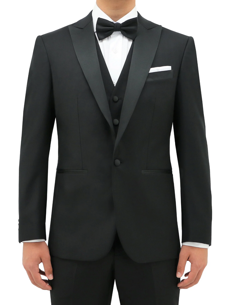 VERI Black Peak Lapel Dinner Suit