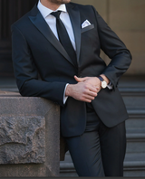 VERI Black Peak Lapel Dinner Suit