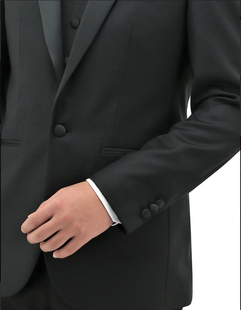 VERI Black Peak Lapel Dinner Suit