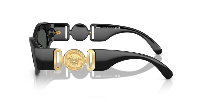 Black Rounded Biggie Sunglasses