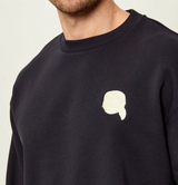 KL Black Embroidered Emoji Jumper