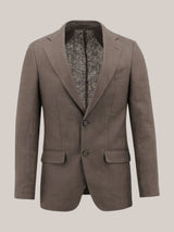 Allebasi Brown French Linen Jacket