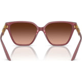 Sunglasses with Gold Dimonte Greca in Perla Dark Ruby