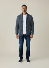 Allebasi Navy Knit Cardigan