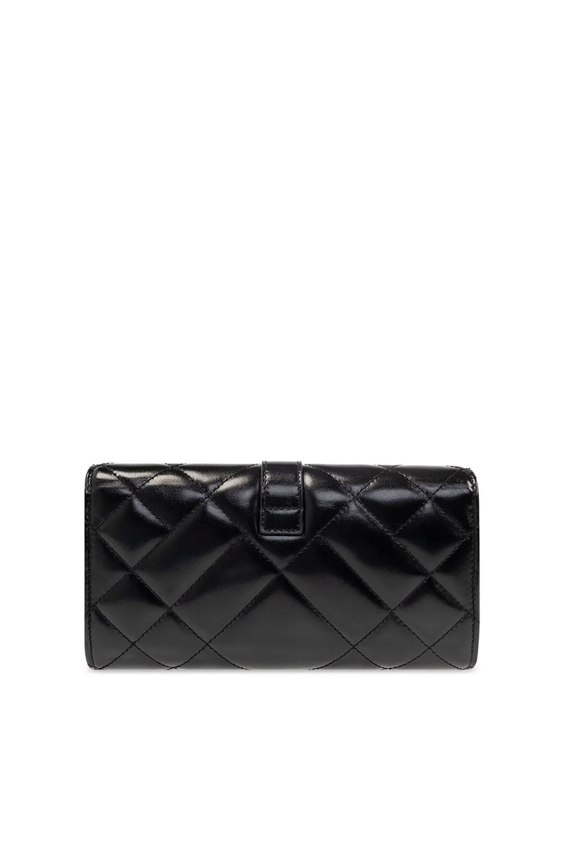 Black Greca Goddess Leather Bag