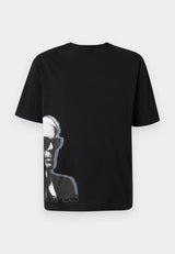 KL Black Printed T-Shirt