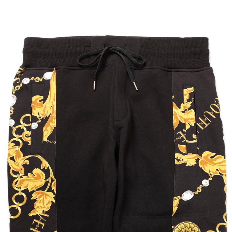 Black and Gold Baroque Sweatpants