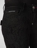 Slim Fit Lace Jeans