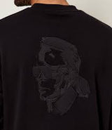 KL Black Embroidered Back Jumper