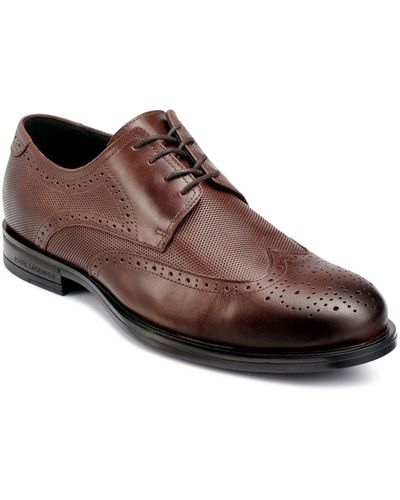 Brown Brogue Lace-Up Shoe