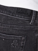 KL Dark Grey Distressed Denim Jean
