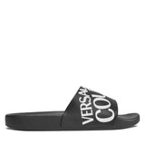 Men’s Chain Couture Slides Black/White