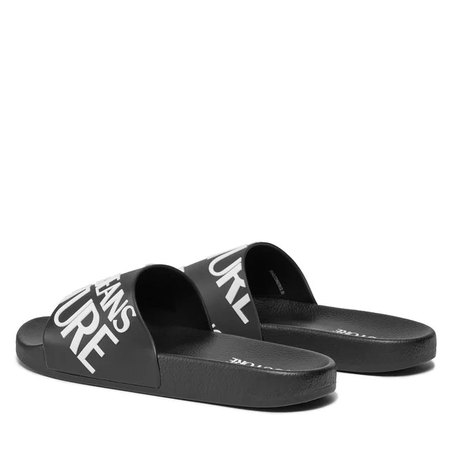 Men’s Chain Couture Slides Black/White