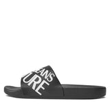 Men’s Chain Couture Slides Black/White