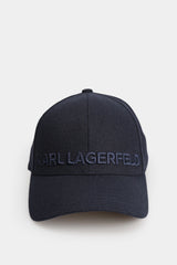 KL Cap with Embroidered Logo in Midnight Blue