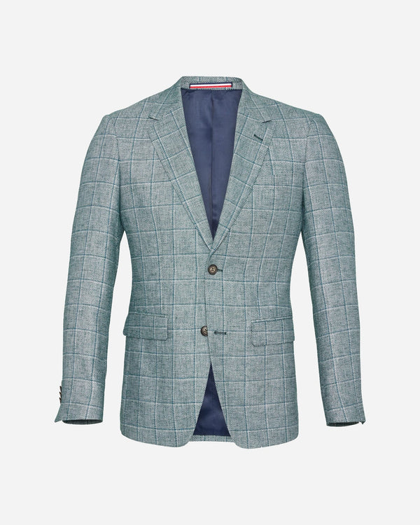 VERI Green Chequered Sports Jacket