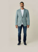 Allebasi Green Chequered Sports Jacket