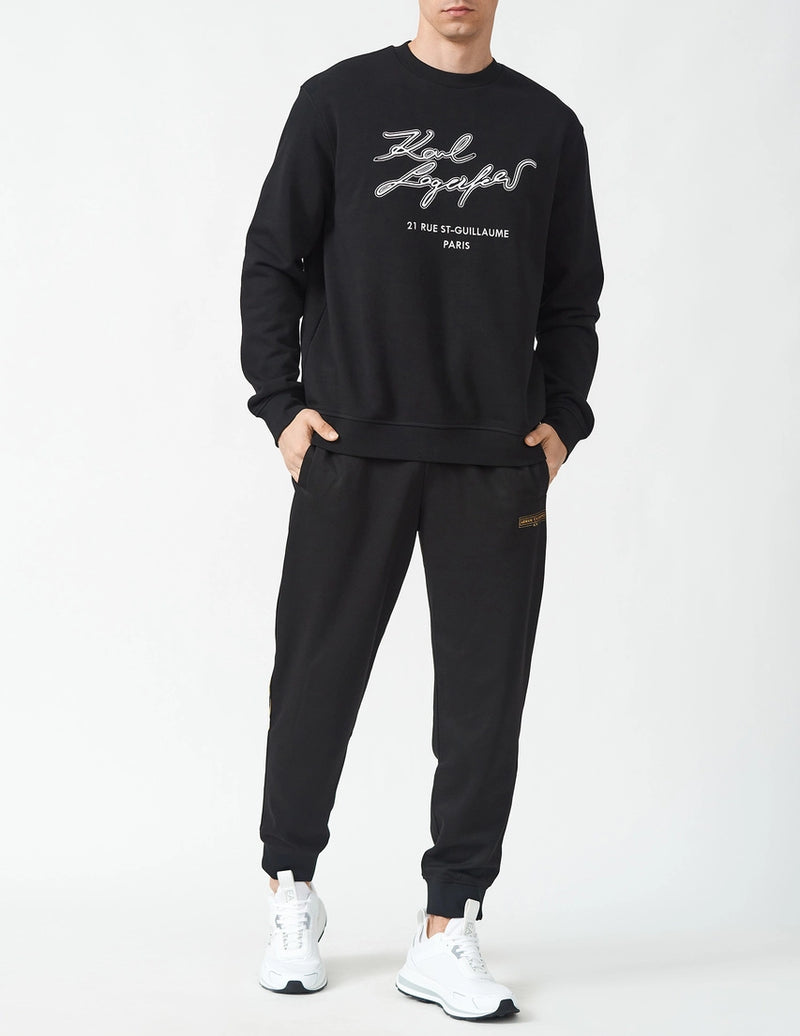 KL Sweatshirt in Black with Signature Logo