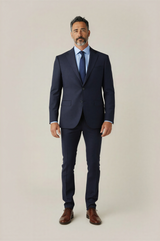 Allebasi Navy Super 150'S Suit