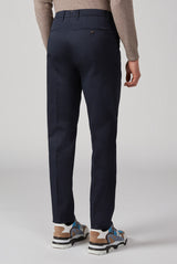 Slim Fit Cotton Chino in Navy