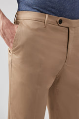 Slim Fit Cotton Chino in Light Brown
