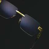 Meta-Evo One in Antique Silver/Blue Swirl