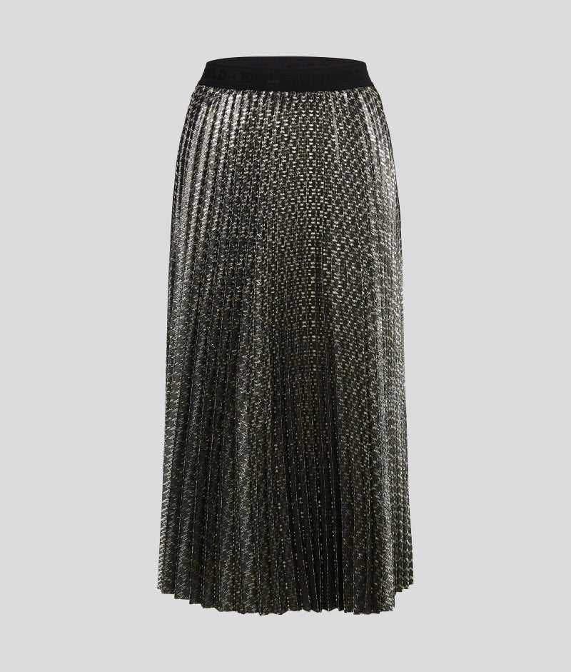 Lurex Monogram Skirt