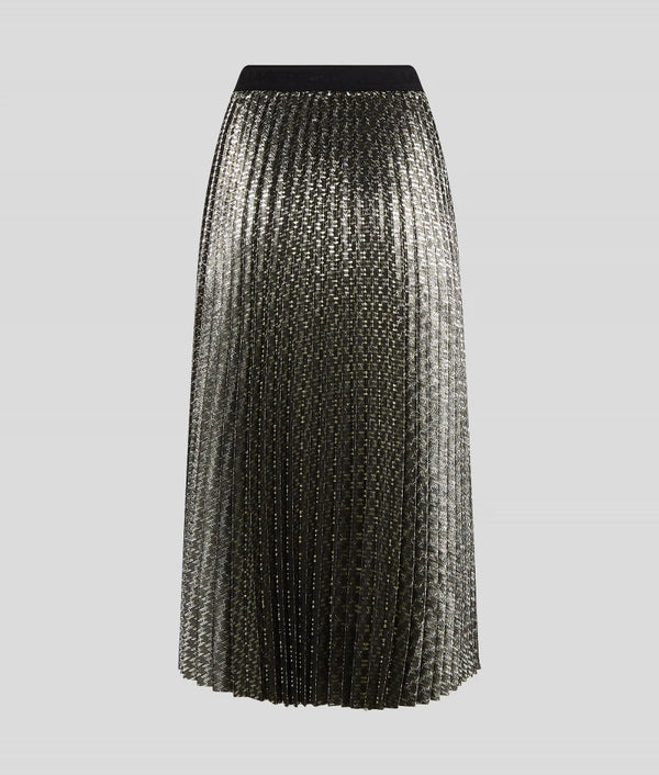 Lurex Monogram Skirt