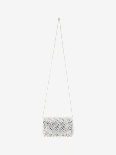 Virtus Silver Embellished Clutch