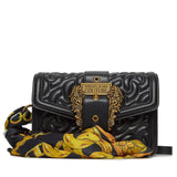 Black VJC Handbag with Baroque Scarf