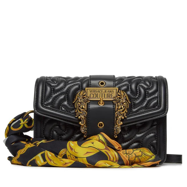 Black VJC Handbag with Baroque Scarf