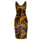 Baroque Muse Bodycon Dress