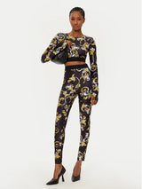 Black Baroque High Rise Leggings