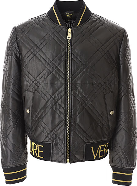 Couture Black Leather Bomber Jacket
