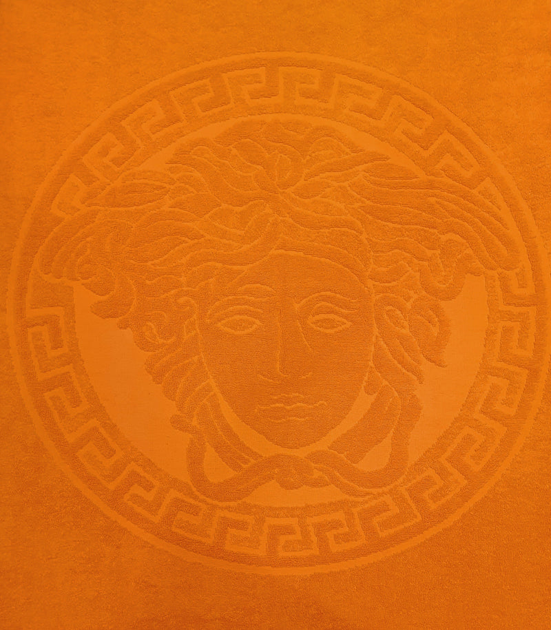 Orange Medusa Beach Towel