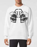 Sweatshirt LS White and Black