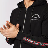 KL Logo Zip Hoodie in Black