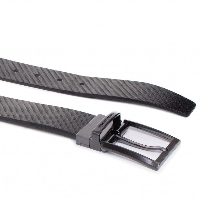 Carbon and Plain Reversible Belt