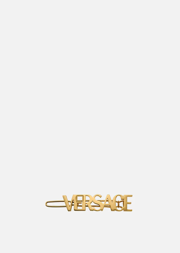 Logo Right Versace Hair Clip