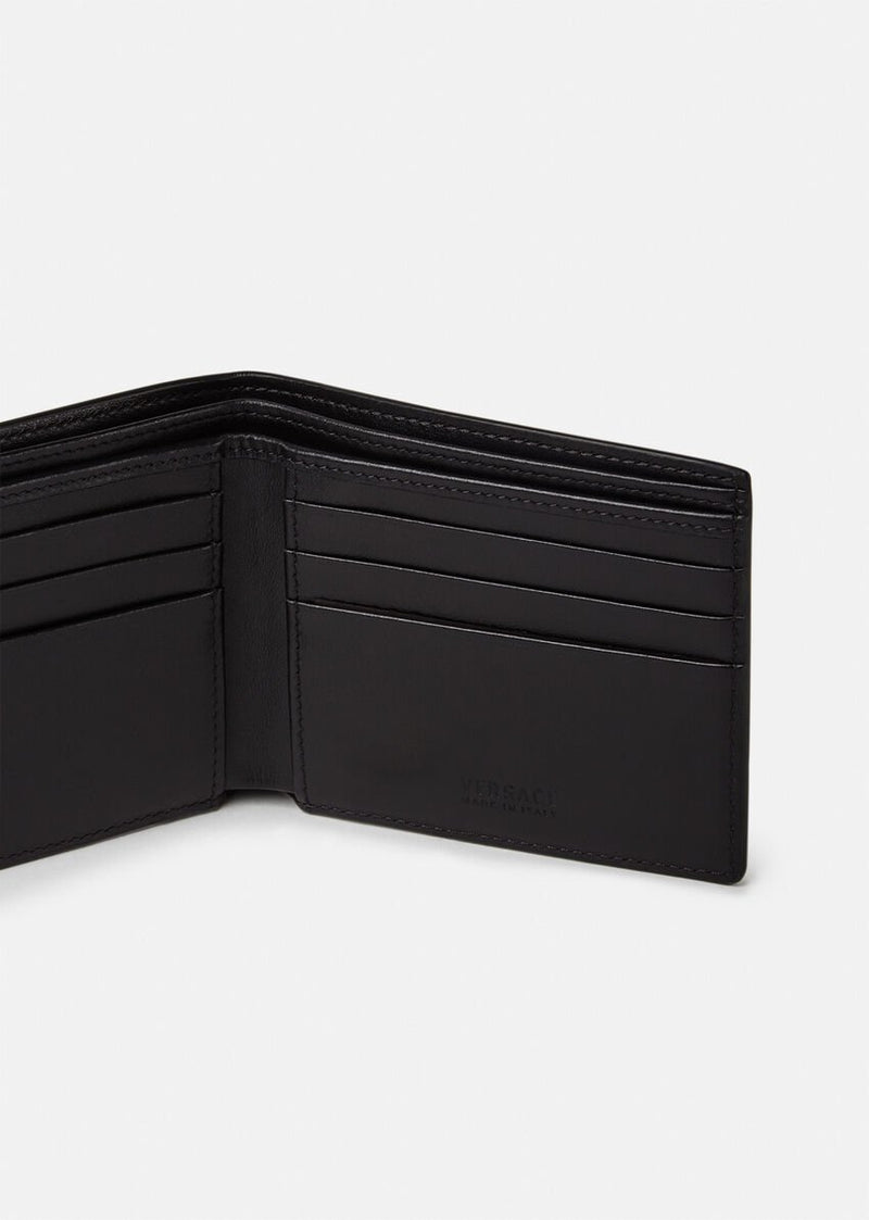 Medusa Stud Leather Wallet