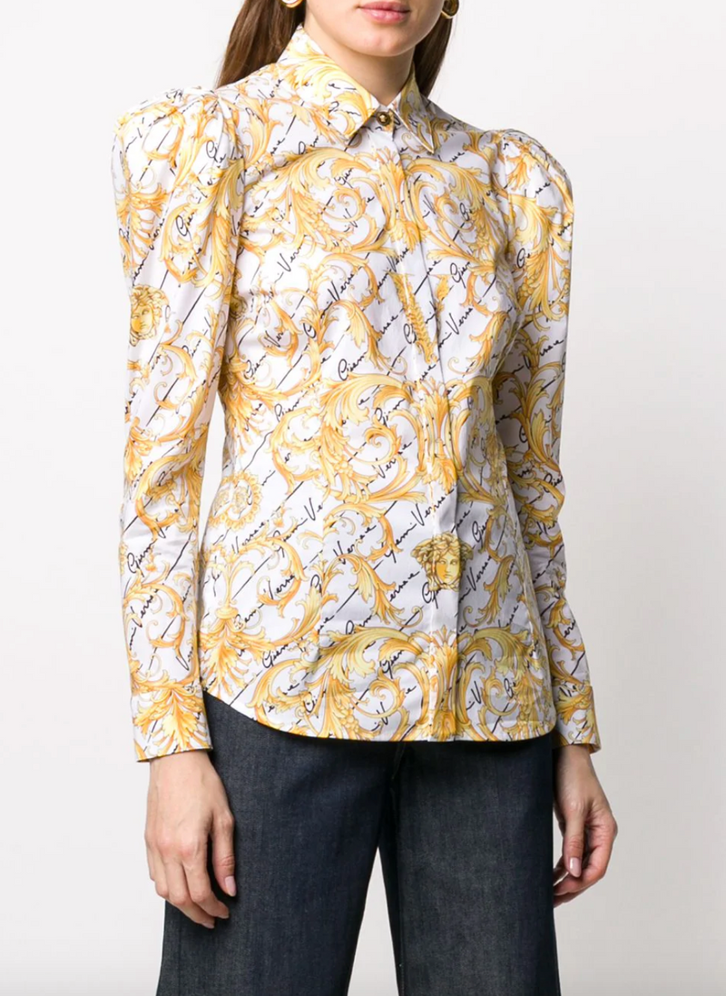 Puff Shoulder Baroc Blouse