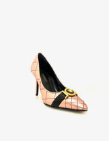 Rose Gold Quilted Icon Pumps